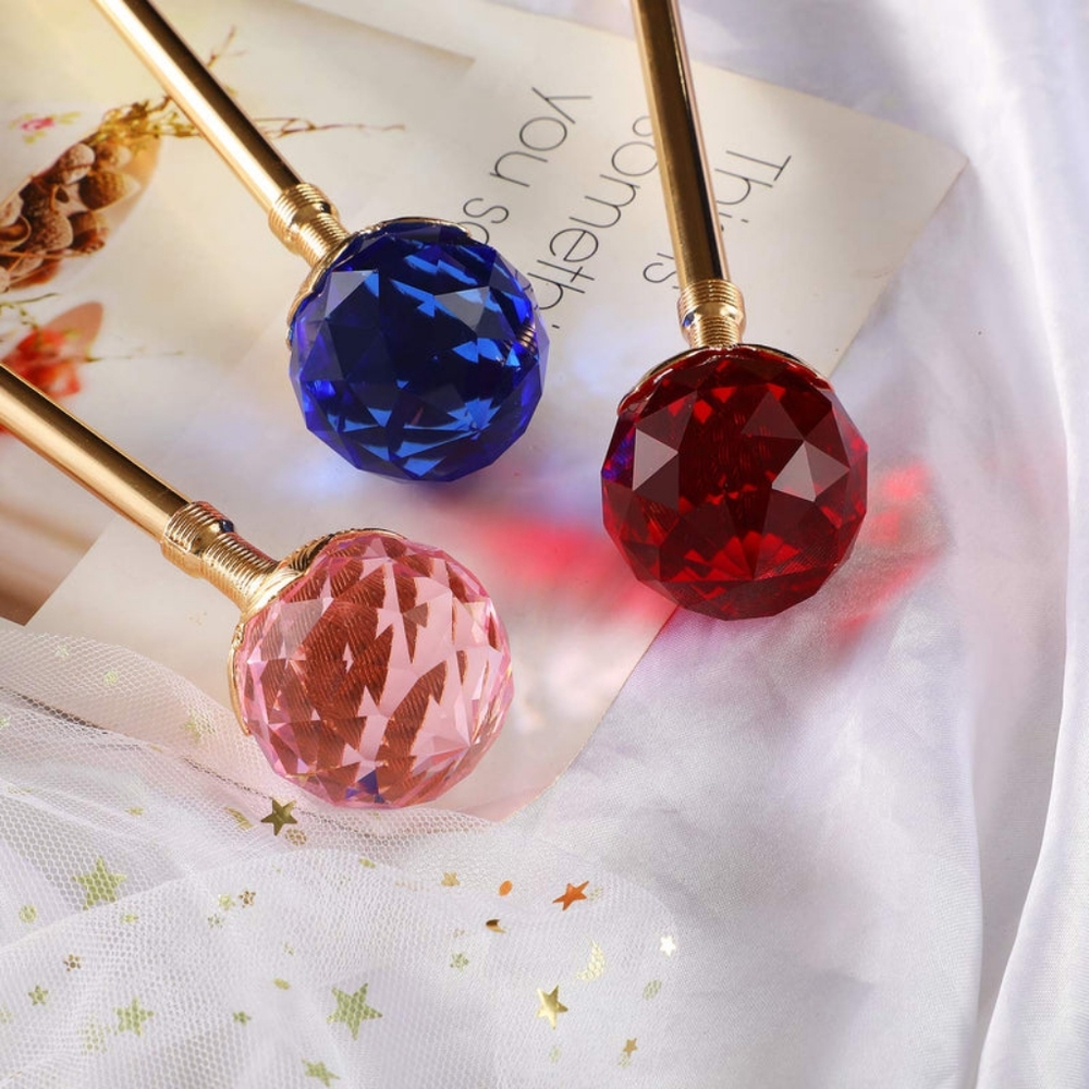 Pink Lotus Crystal Scepter Wand View 3